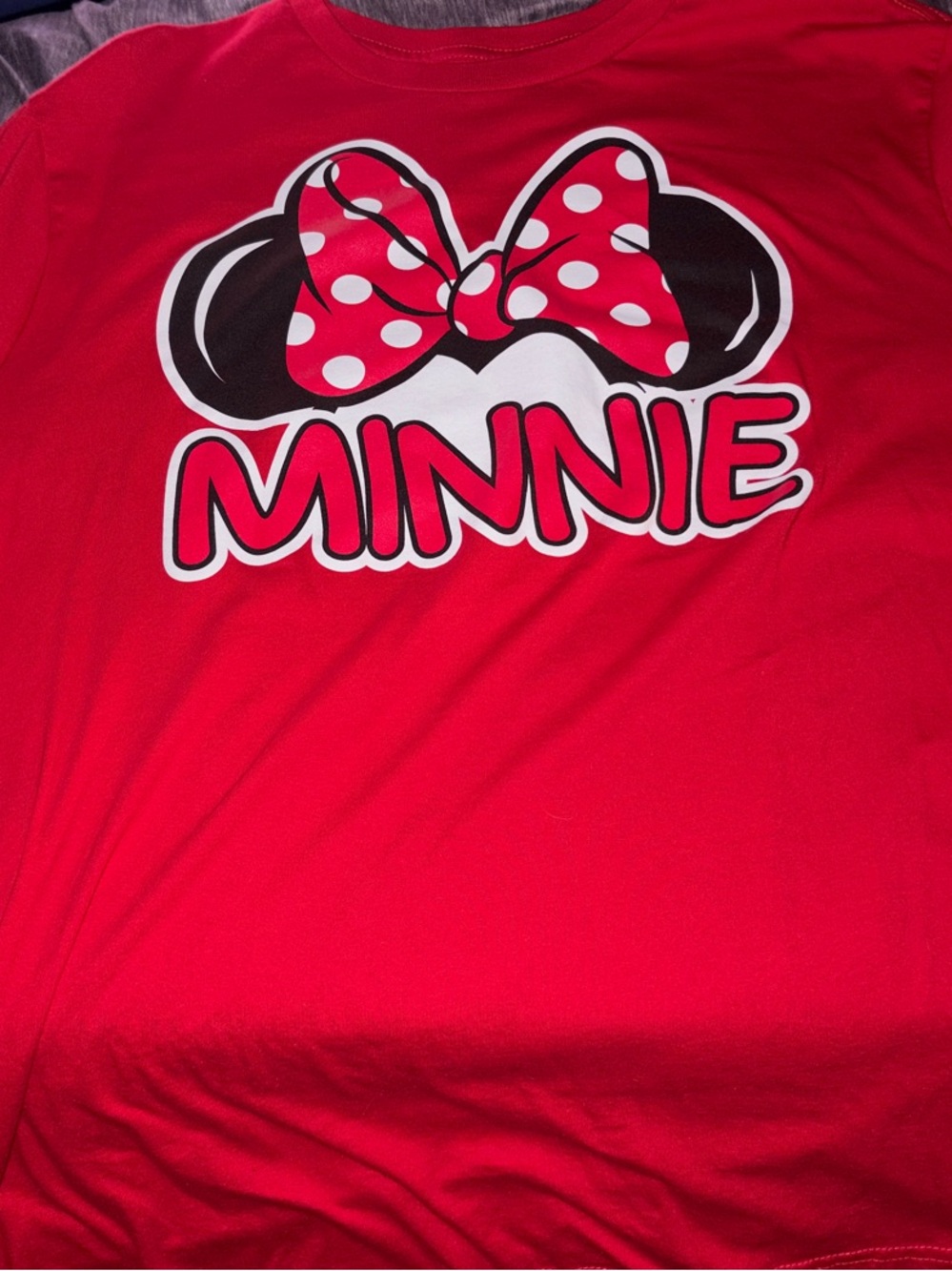 Target Red Minnie Mouse Graphic Short Sleeve Tee